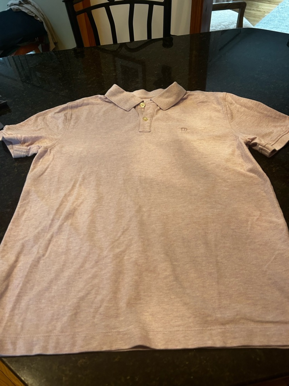 Banana Republic Men's Pique Polo in Light Lavender/pink